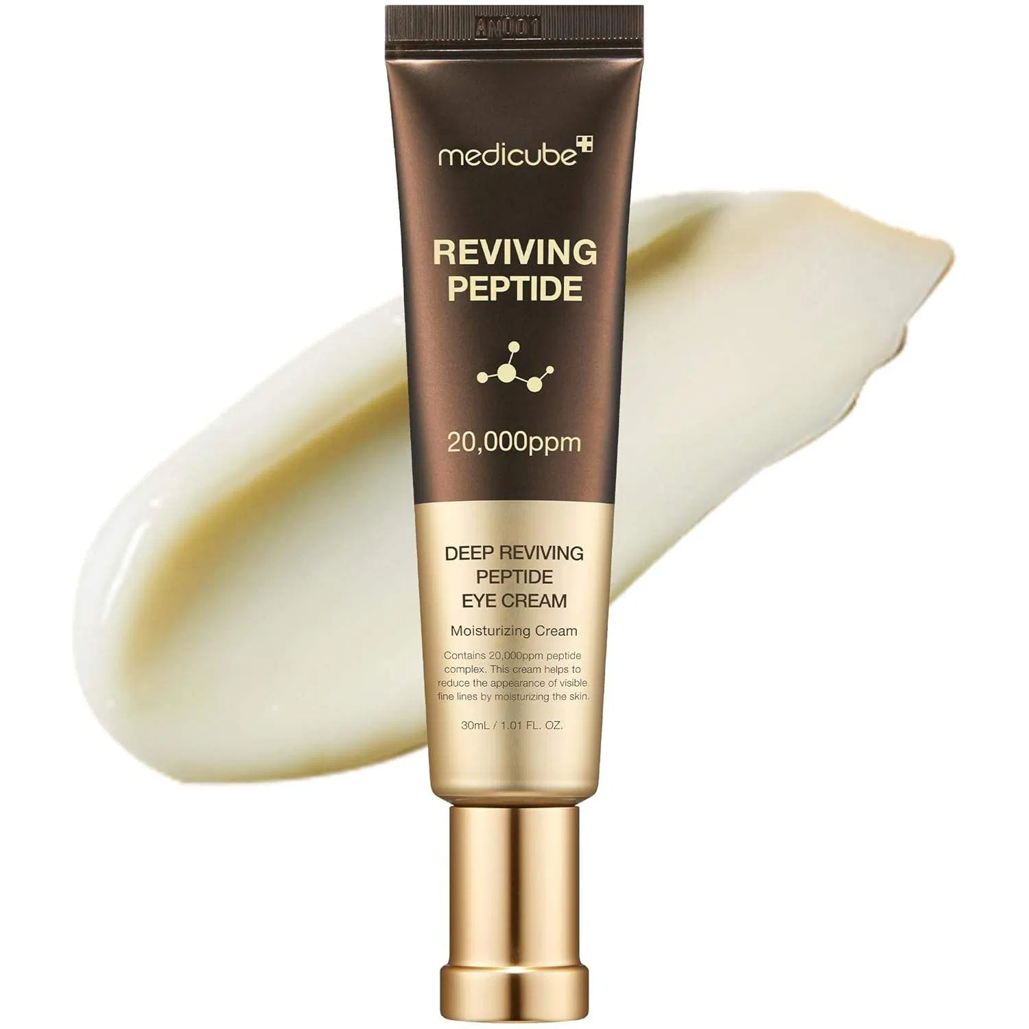 Medicube Deep Reviving Peptide Eye Treatment Serum with Quadruple Peptides Reduces Signs of Aging and Fine Lines Eye Serum