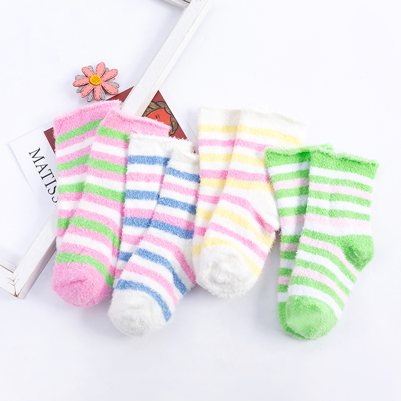 Toddler Winter Socks Kids Fuzzy Socks Cozy Socks Customize Size for Children and Adult