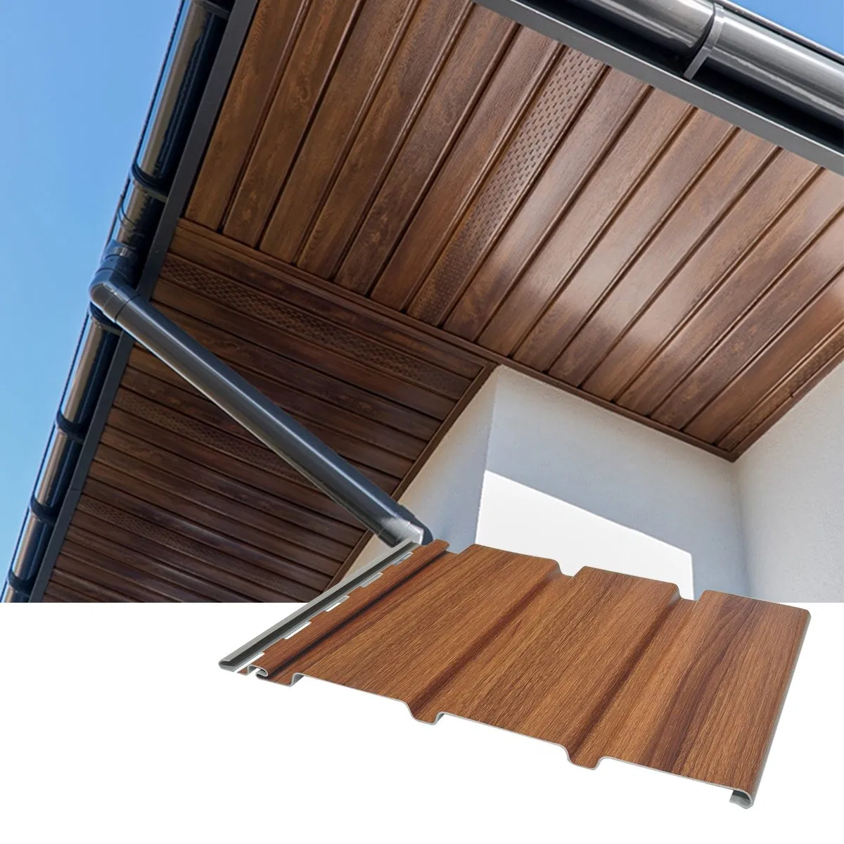 High Quality PVC Soffit Panel Vented Design UV Resistant Weather Resistant Outdoor Soffit Panel