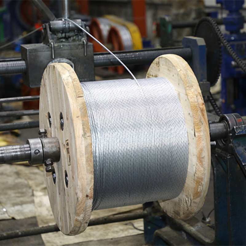 Galvanized Steel Wire Strand 1/8'' 1X7-3.18mm Zinc Coated Steel Wire Strand