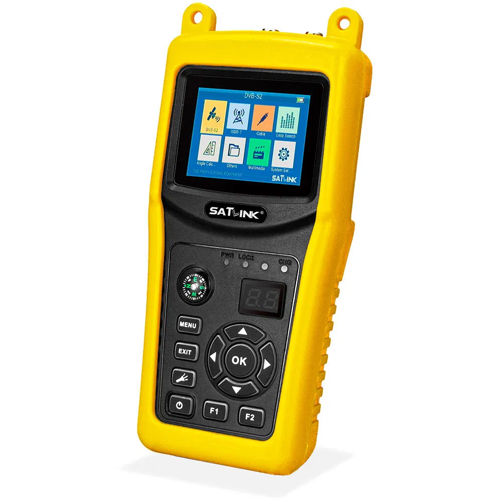 Satlink St5030 DVB-S2/ISDB-T Combo Meter Satellite Finder with Video Play for South Amercia