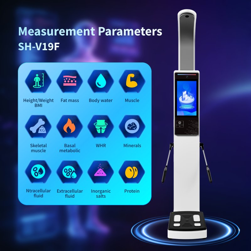 Full Body Composition Analysis Professional Bioimpedance Analyzer with Eight Electrodes