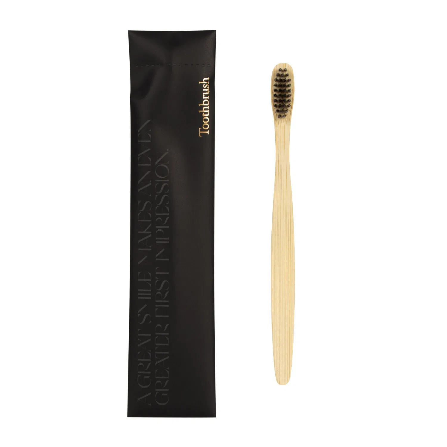 Wholesale 100% Biodegradable Natural Bamboo Handle Toothbrush Hotel Bamboo Tooth Brush