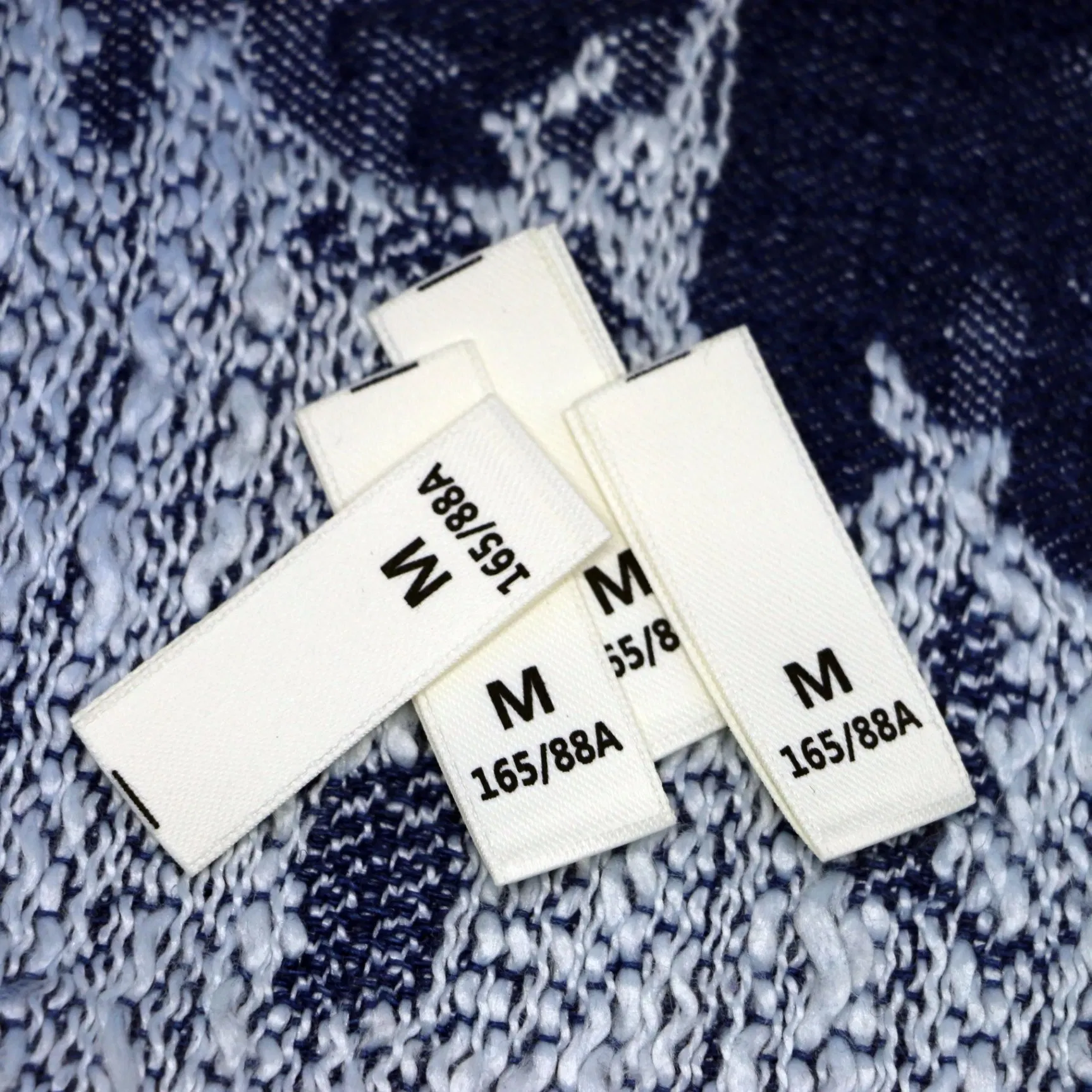 Customizable Cotton High Quality Neck Washable Tags Clothing Size Tags Custom Woven Tags