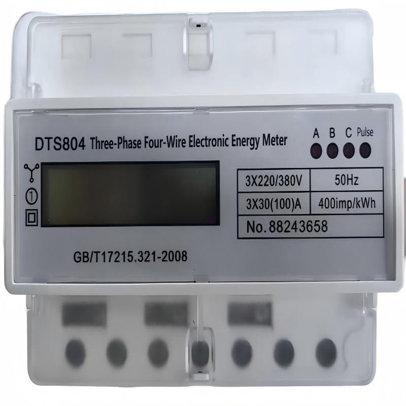 High-Precision Rail Type Electric Energy Meter for Three Phase 1.5 (6) 3× 220/380V