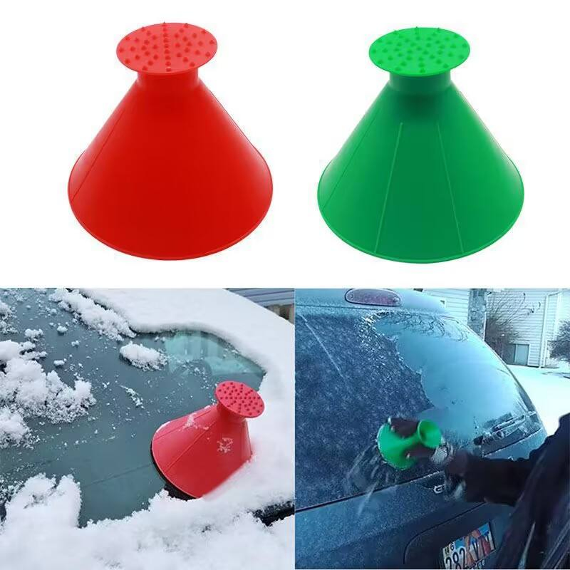 Professional Cheap Car Funnel Ice Scraper with Manual Snow Brush Ice Windshield Snow Remover Shovels Removal for Car