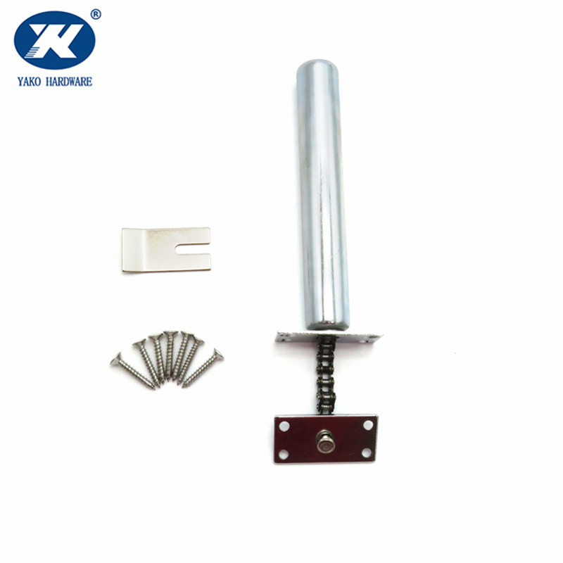 Spring Action Automatic Invisible Door Closer Chrome Finish Spring-Loaded Door Closer with Steel Plates