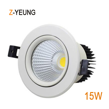 15W Aluminum Alloy LED Lighitng COB LED Ceiling Light Downlight Housing