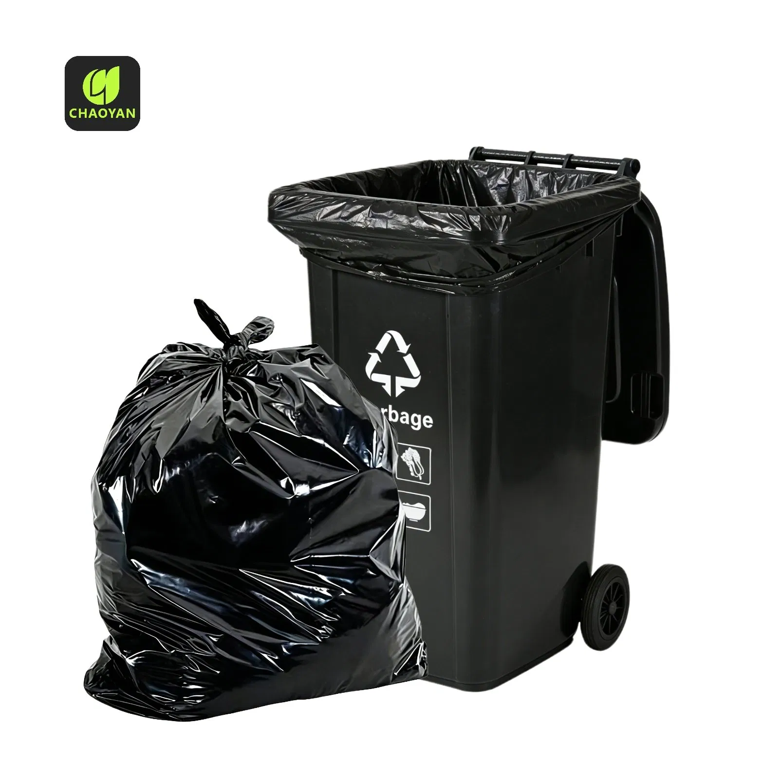 HDPE Custom 13 Gallon White Lavender Scented Contractor Drawstring Garbage Bags for Bathroom, Odor Blocking & Leakproof for Diaper Trash Bags