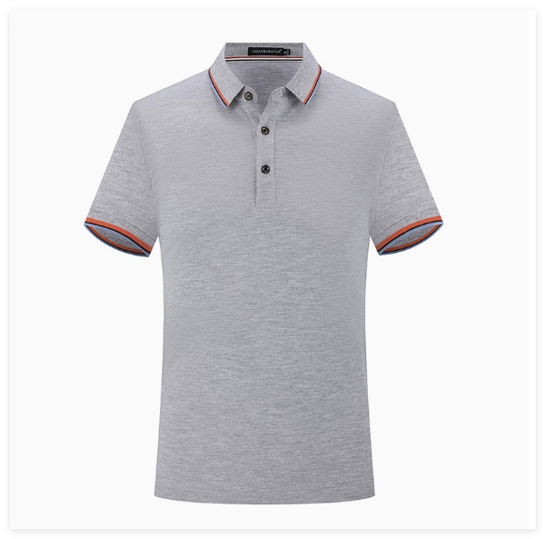 Button Decoration Team Unifrom Polo T-Shirt Wrinkle Resistant Men's Daily Casual Shirt