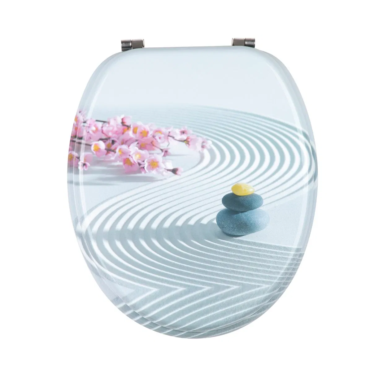 Non Brittle Fine Texture MDF Printing Dirt Repellent Coating Toilet Seats for Home Decor