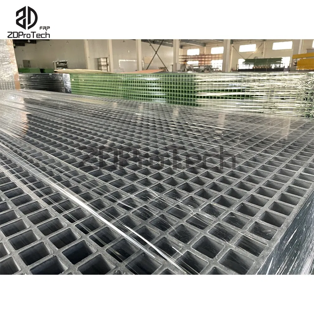 Cost Effective Colorful FRP Fiberglass Garage Floor Grate Molded Grating