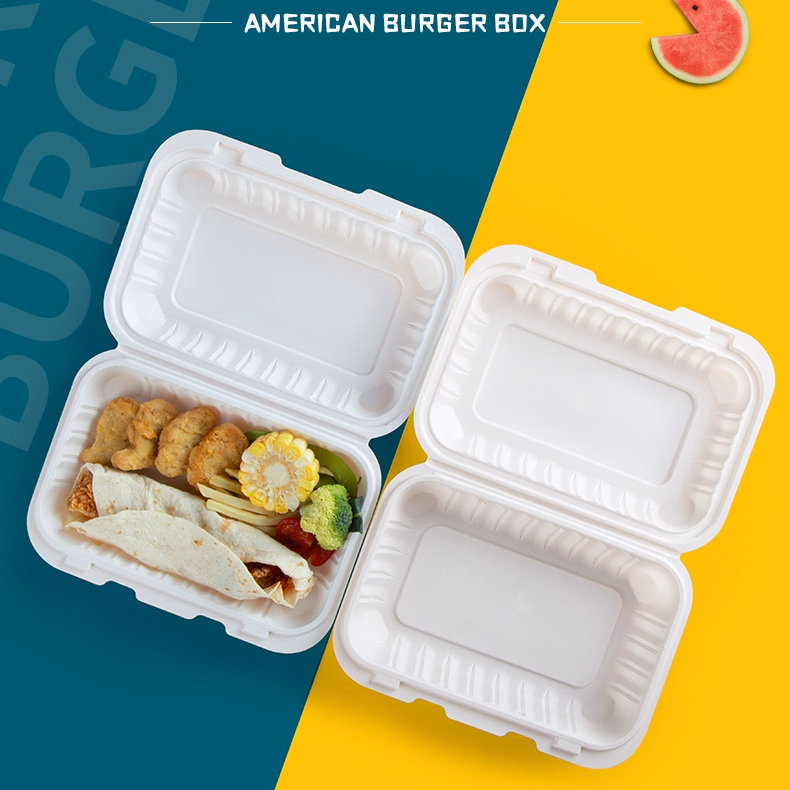 Disposable Mfpp Microwavable PP Take Away Lunch Packing Containers Clamshell Takeout Food Bento Box Burger Containers