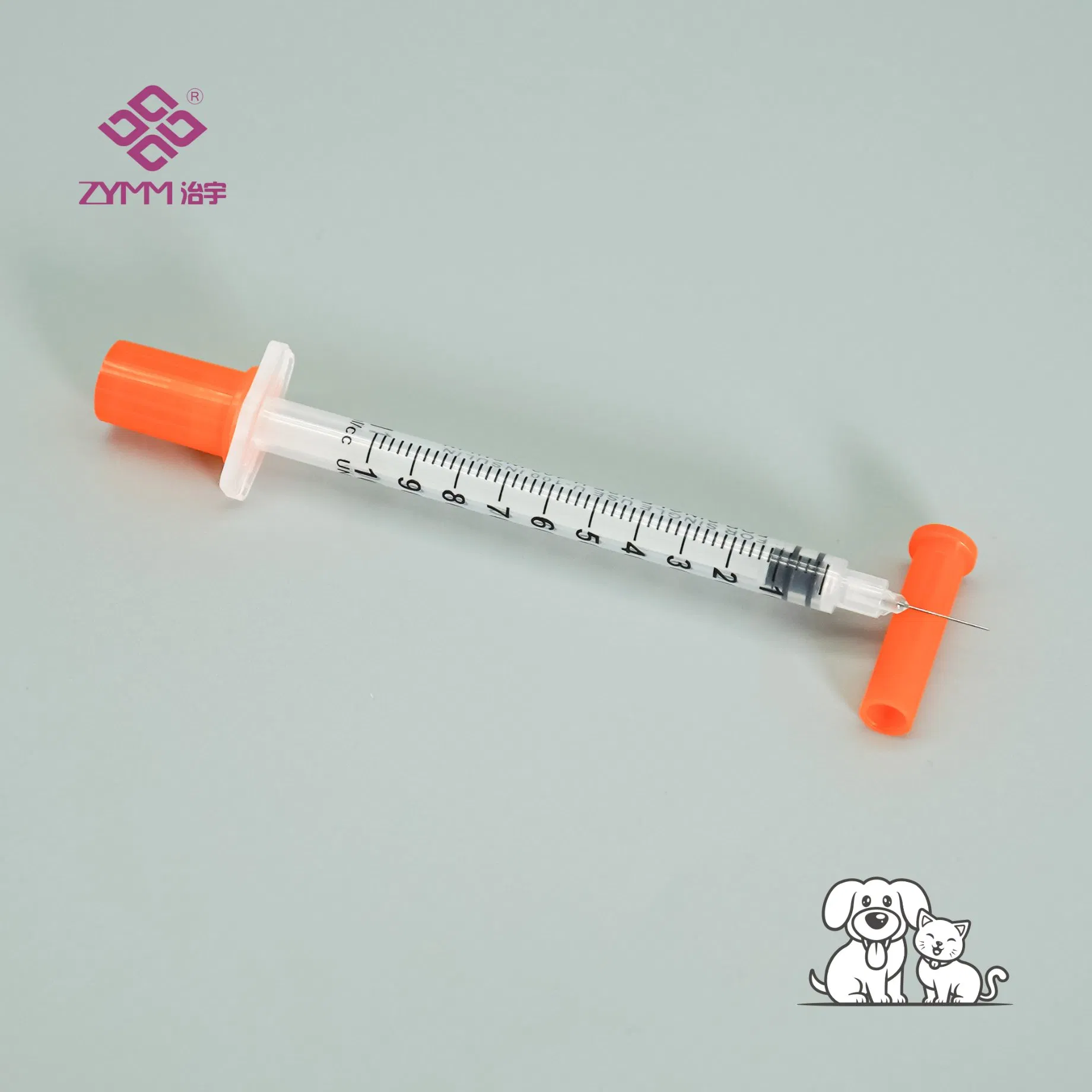 Disposable U100 Pet Insulin Syringe for Accurate Dosing Veterinary Insulin Syringe