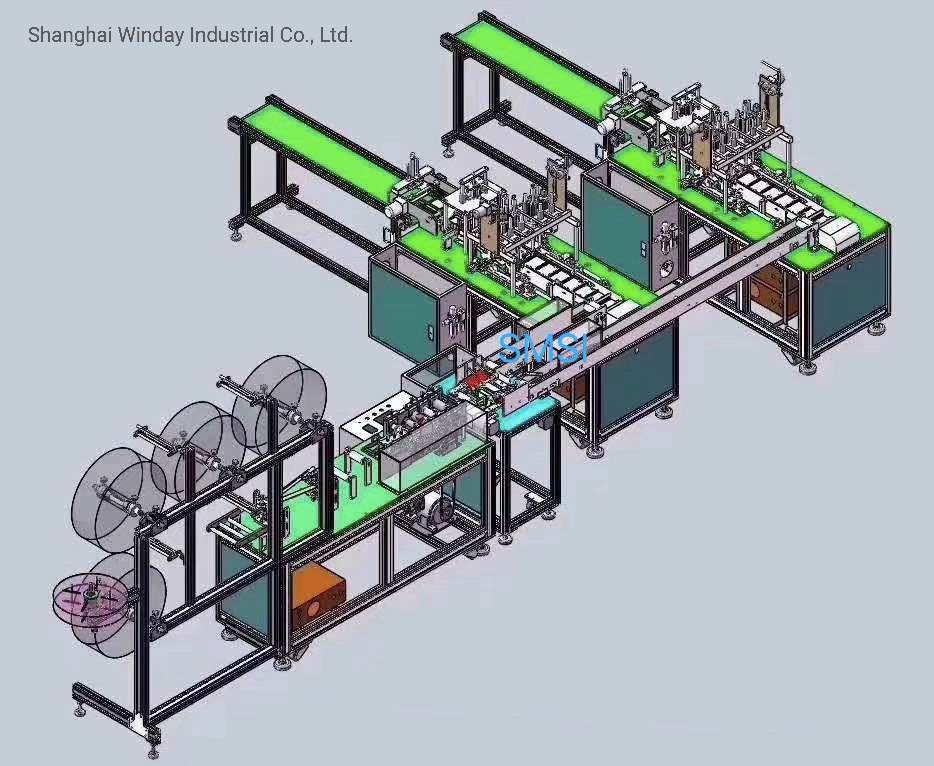 Hot Fully Automatic Surgical Nonwoven Face Mask Making Machine with Ultrasonic