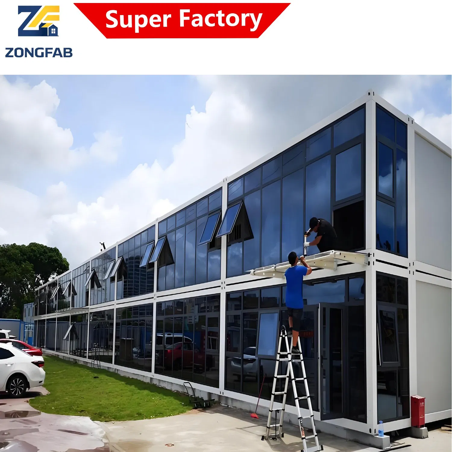 Factory Manufacturer Supplier Steel Living Detachable Assembly Prefab Modular Container Building Housing