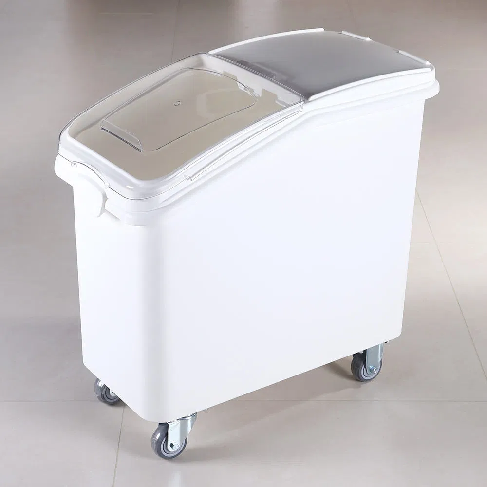 Grain Storage Container - PP&PC Rotating Kitchen Plastic Box for Restaurants