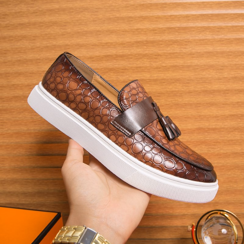 46 Casual Shoe Men Fashion Shoes Footwear Slip on Thick Sole Men Casual Dress Loafer Shoes