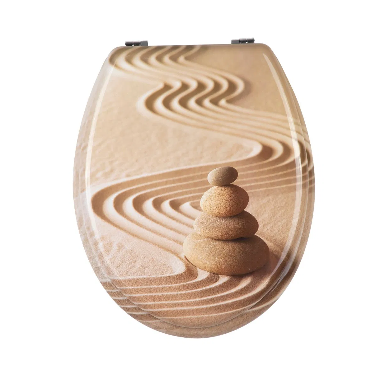 Fine Texture Light Weight MDF Printing Printed Toilet Seats for Real Estate
