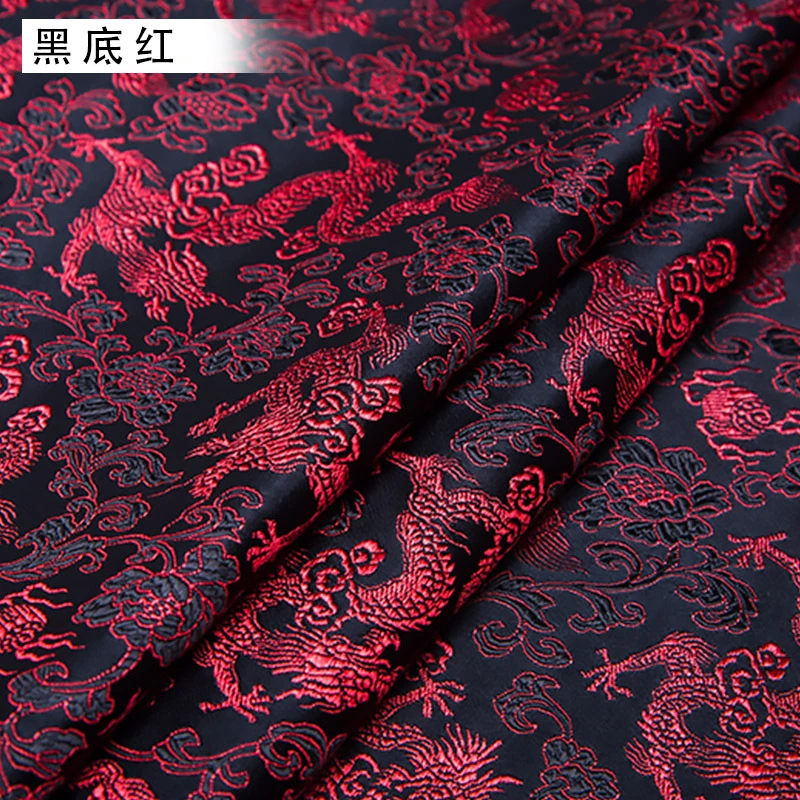 Real Silk Phoenix Tail Tang Dress Children's Cotton Dress Gold Wrapped Brocade Fabric