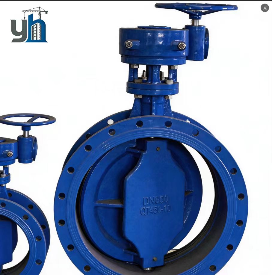 Flanged Butterfly Valve Soft Sealed Cast Iron Large Diameter