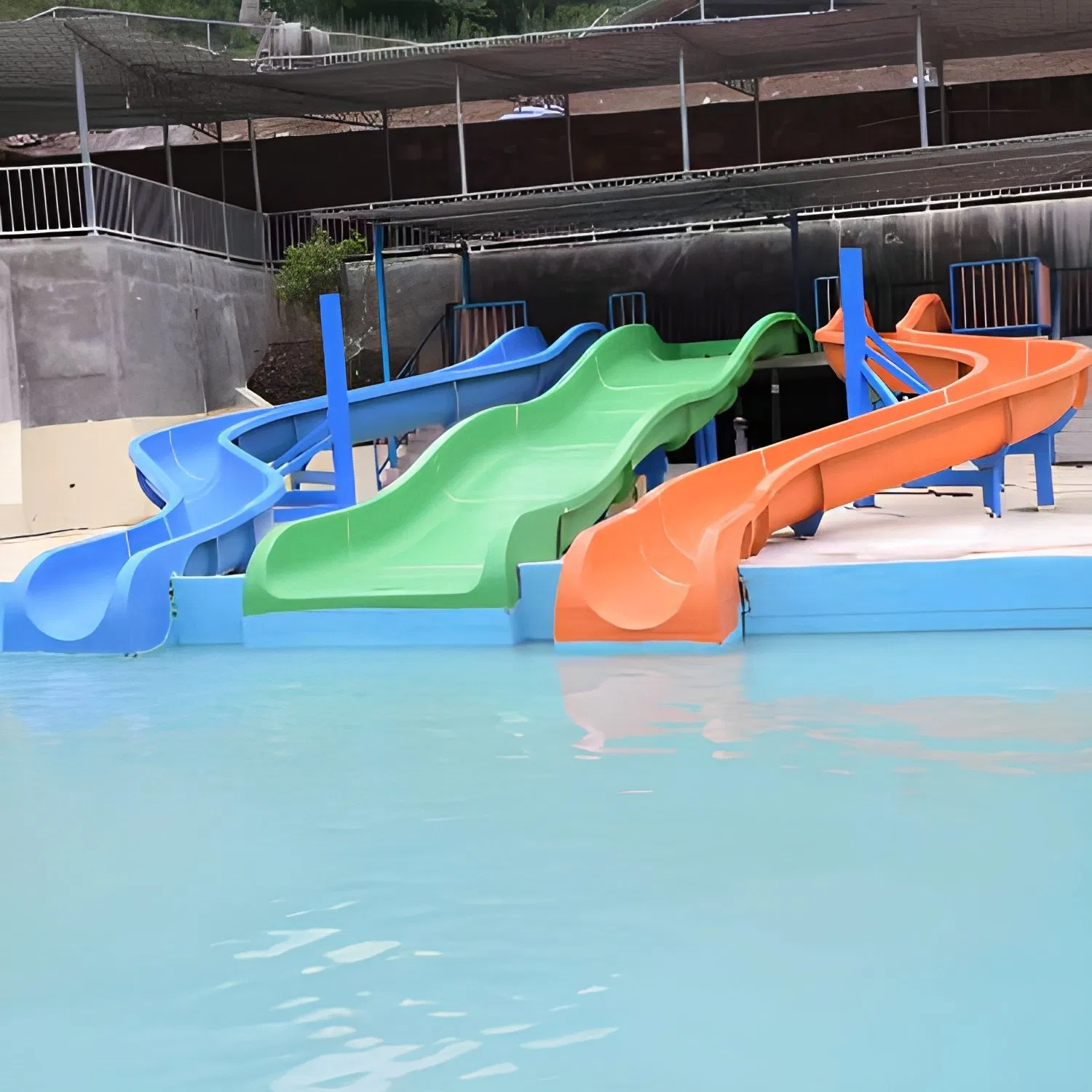 Fast Delivery Fiberglass Water Slide for Water Park New Opening Project