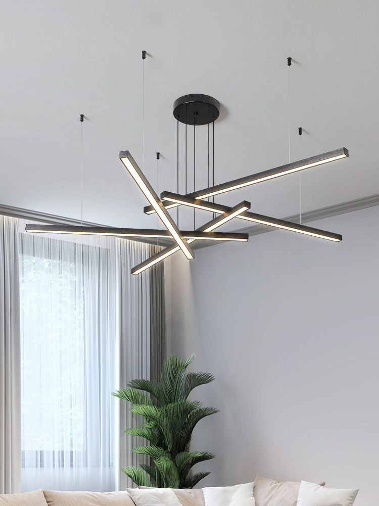 Chandelier Long Strip Dining Room LED Pendant Light LED Hanging Ceiling Lamp
