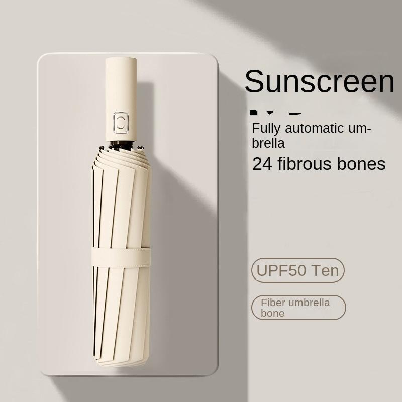 Wholesale Automatic Large Folding Sun Protection and UV Protection Umbrella