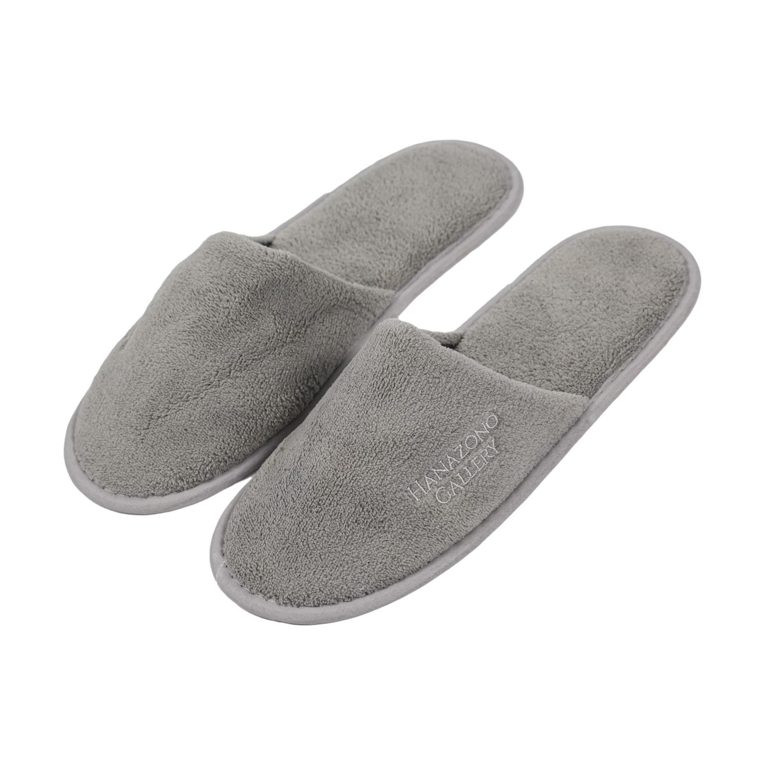 Velvet and Linen Hotel Slippers Refined Natural Fibers