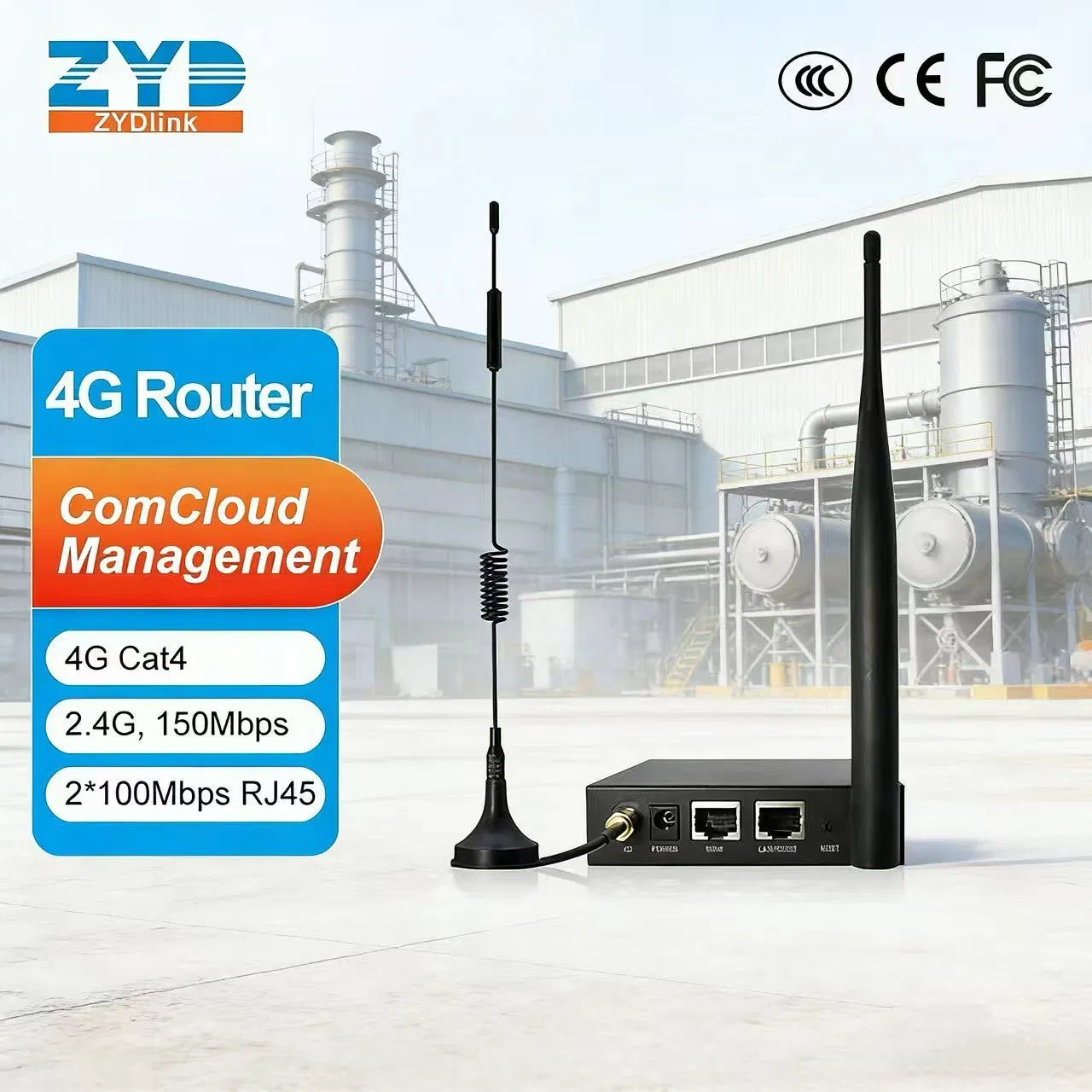 Rugged 4G LTE Router Supports Wide Voltage for Power Water and Environmental Monitoring