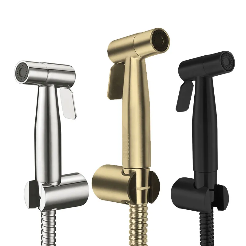Stainless Steel SUS304 Handheld Bidet Shattaf Set Toilet Bidet Hand Spray Gun Kit Jet Shower Bidets Sprayer