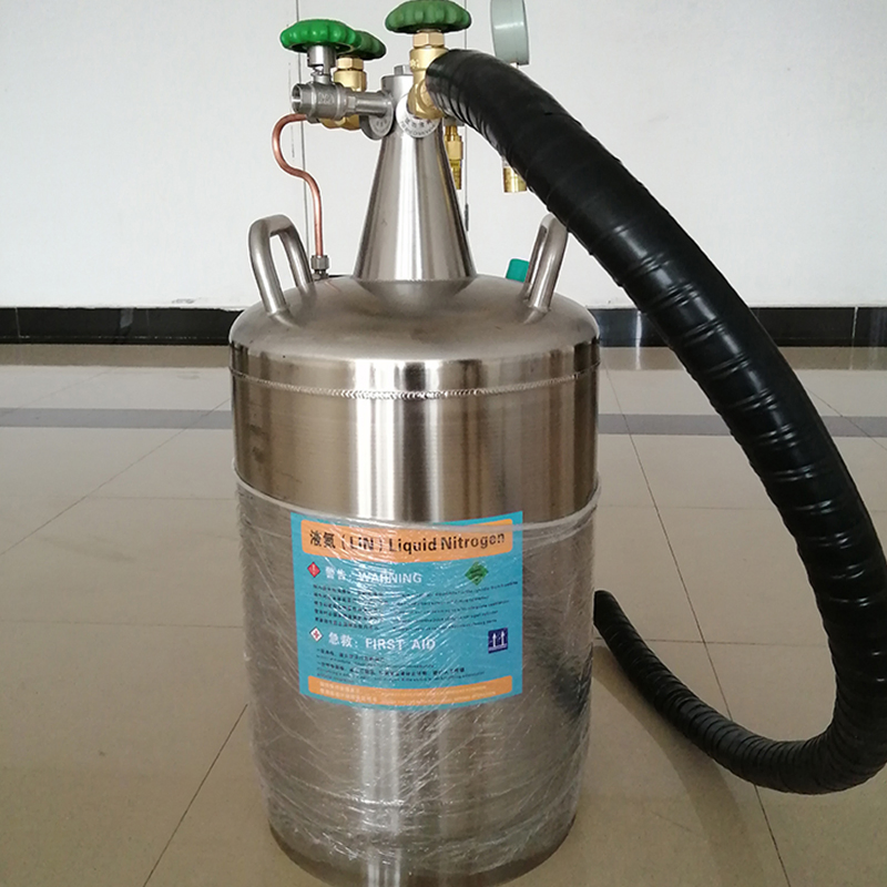 Ydz-10 Series Stainless Steel Self-Pressurized Liquid Nitrogen Tank Cryogenic Container Dewar 10L for Ice Cream Making Machine