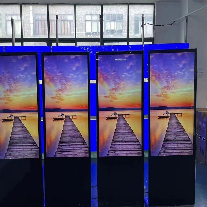 Floor Standing Digital Signage 50 55 Inch Vertical Interactive Touch Screen LCD TV Advertising Digital Billboard LCD Display