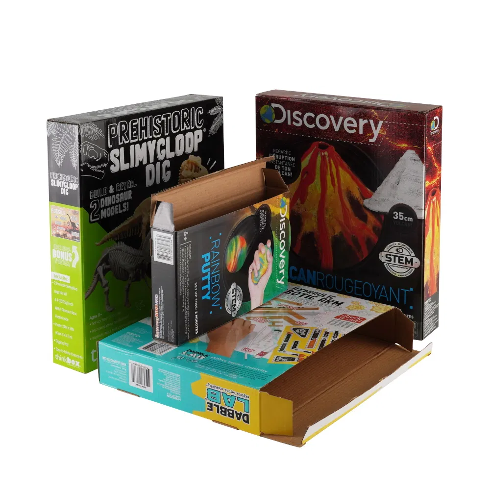 Custom Simple Printed Children Toy Cardboard Corrugated Paper Packaging Box