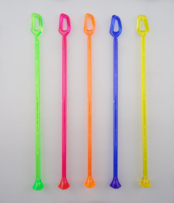 Elegant Diamond-Design Plastic Drink Stirrer Set for Entertaining