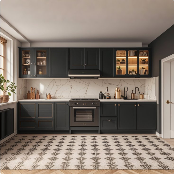 Free 3D Customized High Technical Modular Custom Design Solid Cherry Maple Wood Kitchen Cabinet