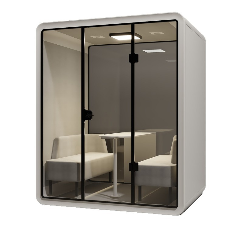 Office Soundproof Phone Booth Modular Quiet Meeting Pod Silent Cabin