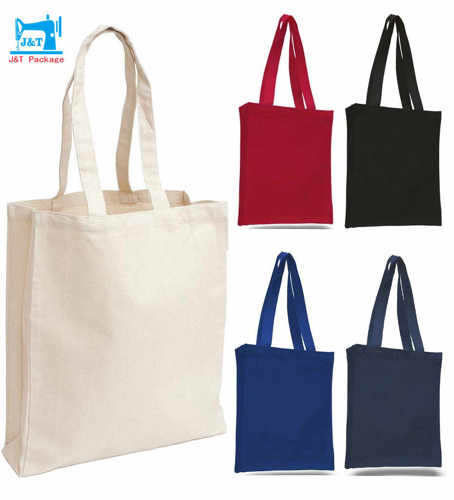 Customized Printing 100% Cotton Canvas Handbag with Your Logo for Shopping Travel