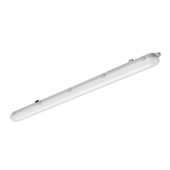 5 FT 50W LED Triple Proof Light Fixture Installed in Warehouse, Workshop, Parking Garage
