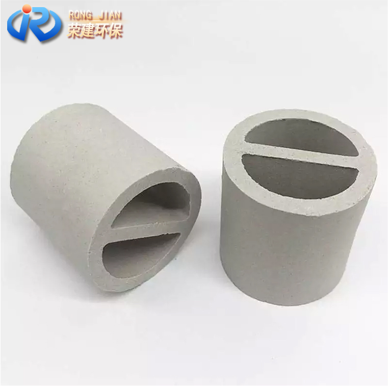 10mm 50mm Ceramic Mini Lessing Rings Ceramic One Partition Ring