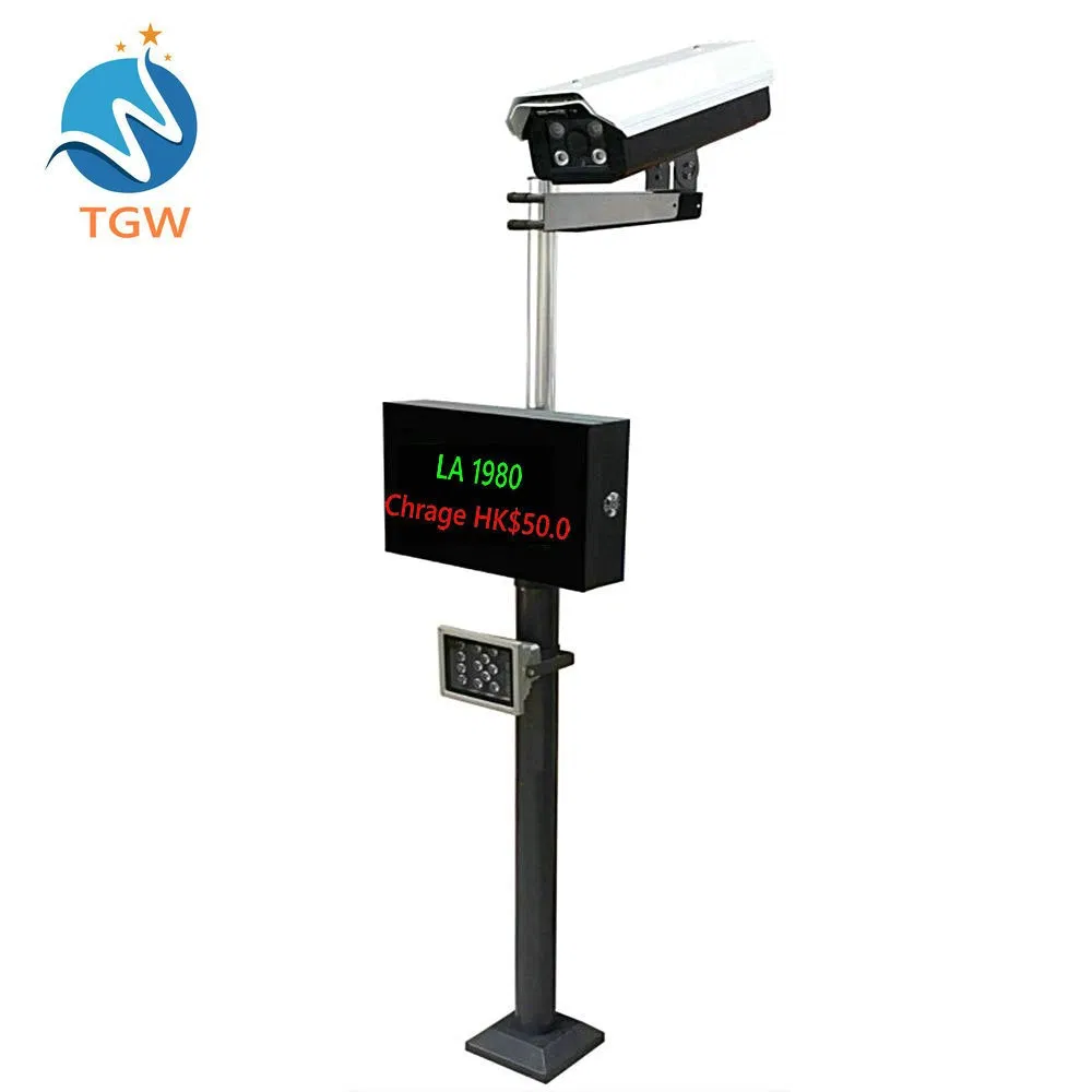 Hot Sales 4 Lines Screen License Plate Identification Car Parking System with Internet