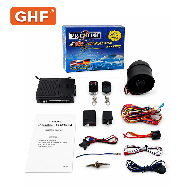 Prestige 12V Car Alarm with Cut off Anti Hijacking Button Car Security Alarm Systems
