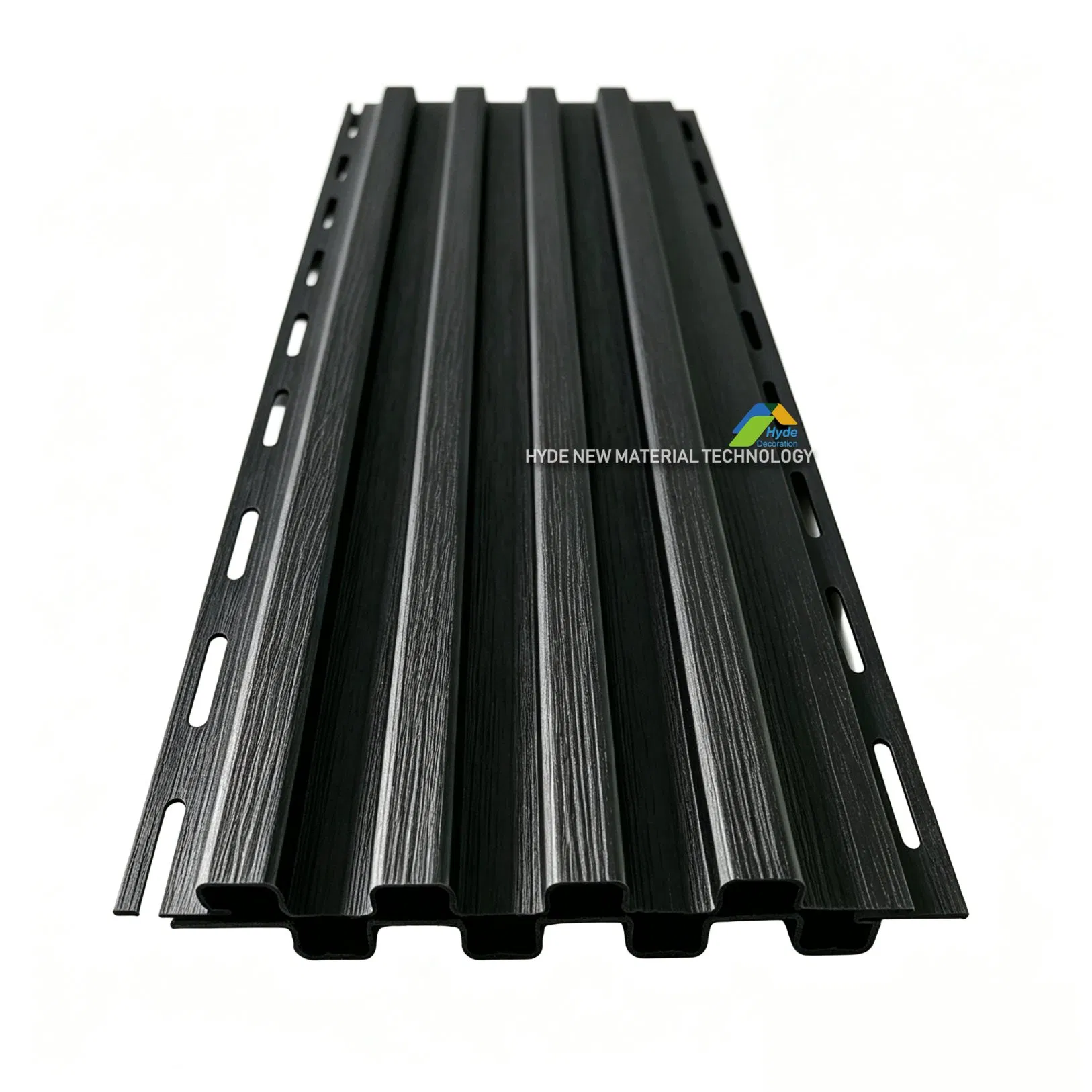 2026 New Push Weatherproof PVC Slat Wall Panel Anti Fade Embossed Solid PVC Fluted Panel for Villa Balcony Exterior Wall Cladding & Ceiling Decoration