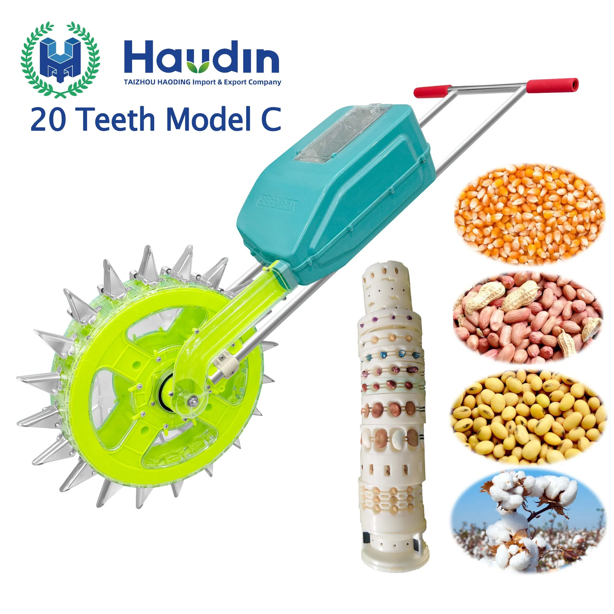 Factory Direct Portable Spoon Style Manual Hand Push Seeder / Fertilizer Spreader