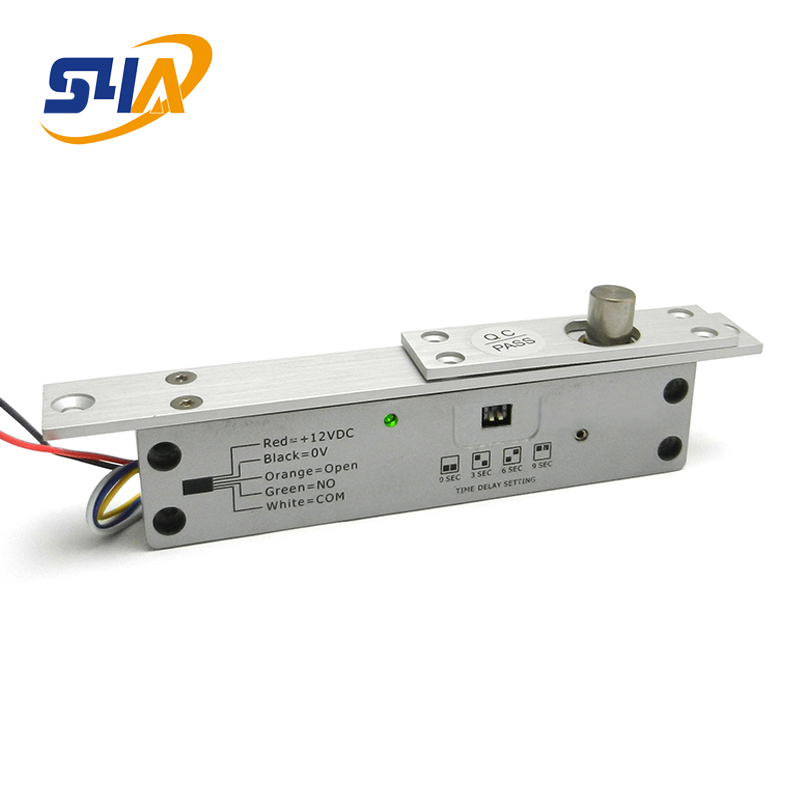 Stainless Steel Embedded Narrow Electric Bolt Lock with 8wires