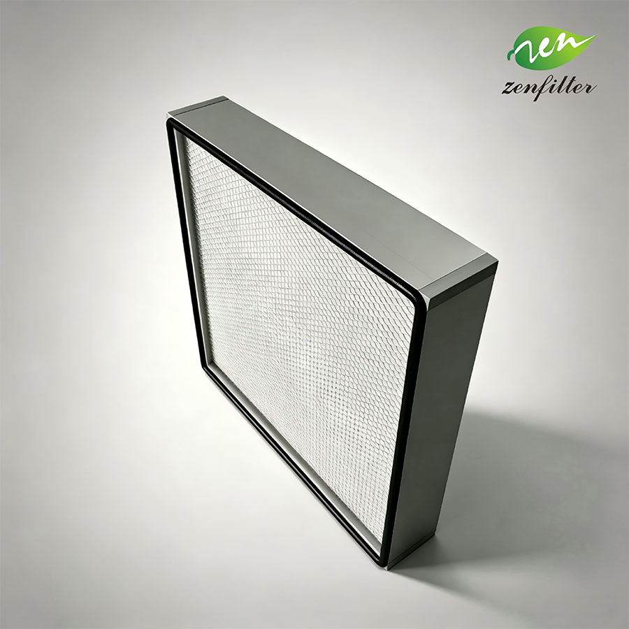 Sanitary Grade Mini Pleat HEPA Filter for Aseptic Packaging Production Workshop