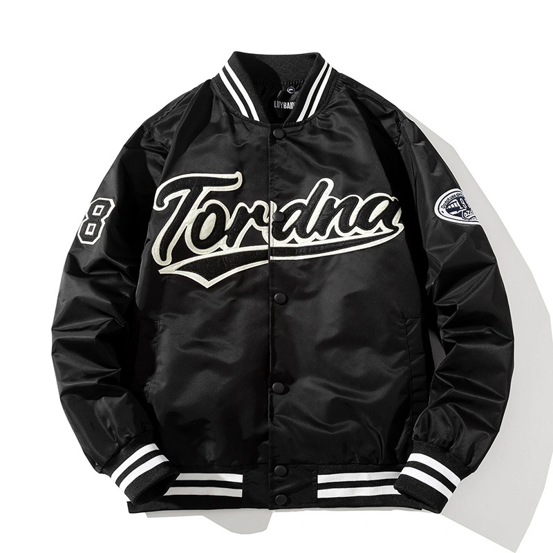Embroidered Baseball Jackets Baseball Jacket Women Satin Jacket Baseball