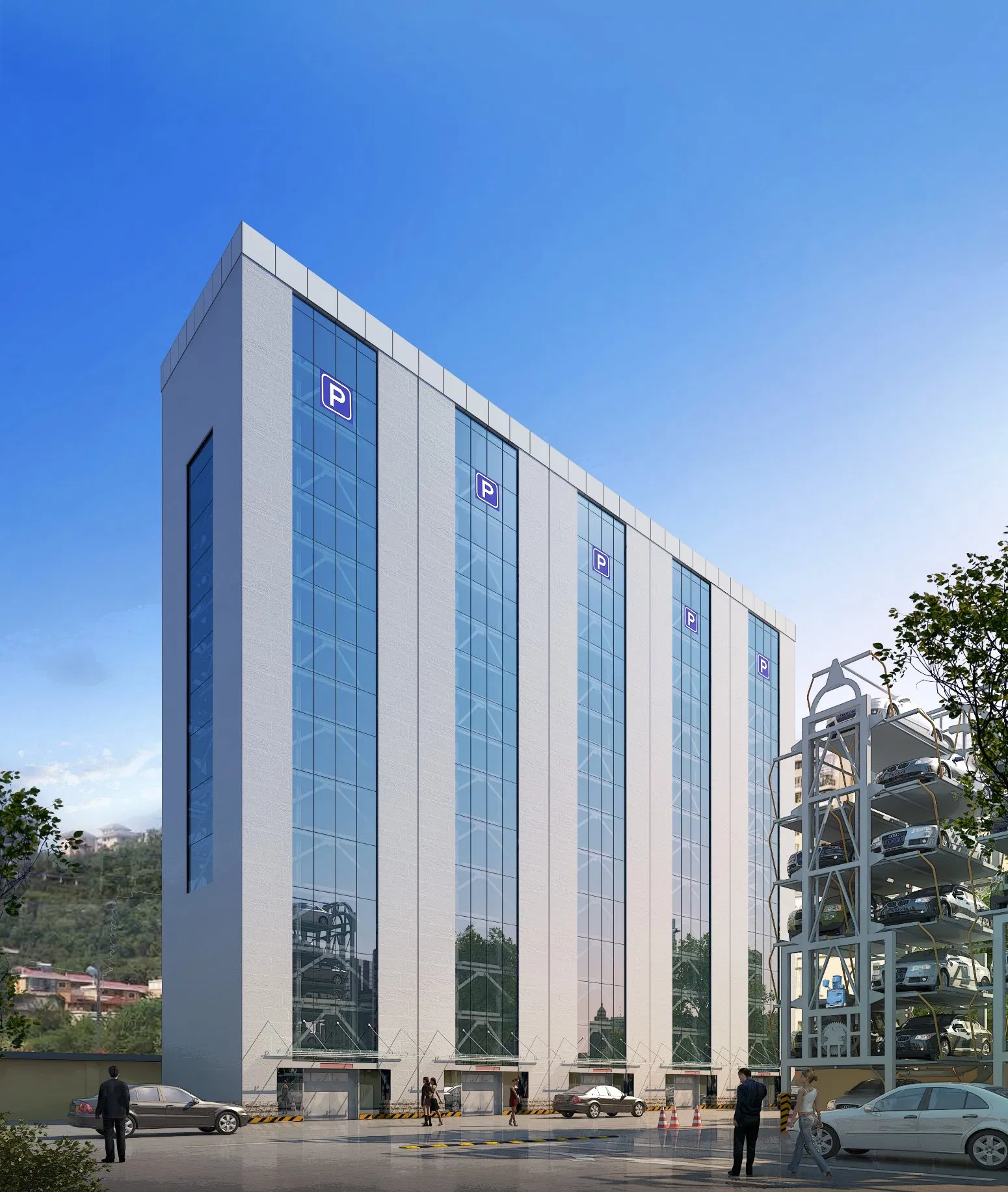 PCS Tower Parking Vertical Lifting Tower Fully Automatic Parking System