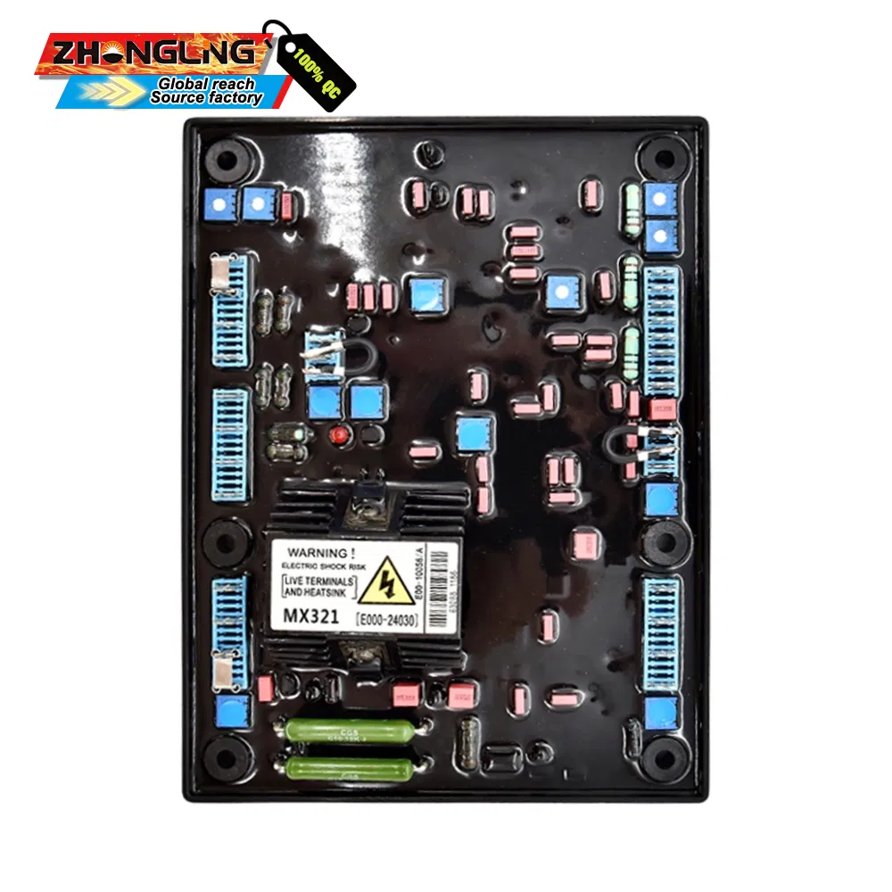Premium AVR Mx321A Generator Components Featuring Red Capacitor