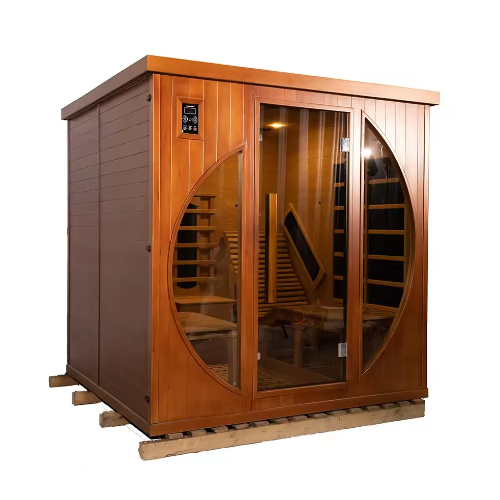 Premium Infrared Sauna Cabin for Two with Adjustable Reclining Seats